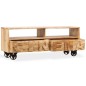 vidaXL TV-Schrank Mangoholz Massiv 120 x 30 x 48 cm vidaXL TV-Schrank Mangoholz Massiv 120 x 30 x 48 cm