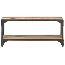 vidaXL Couchtisch 90x30x40 cm Recyceltes Massivholz