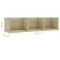 vidaXL CD-Wandregal Sonoma-Eiche 75x18x18 cm Holzwerkstoff vidaXL CD-Wandregal Sonoma-Eiche 75x18x18 cm Holzwerkstoff