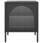 vidaXL Nachttisch Schwarz 50x35x60 cm Glas und Stahl vidaXL Nachttisch Schwarz 50x35x60 cm Glas und Stahl