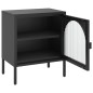 vidaXL Nachttisch Schwarz 50x35x60 cm Glas und Stahl vidaXL Nachttisch Schwarz 50x35x60 cm Glas und Stahl