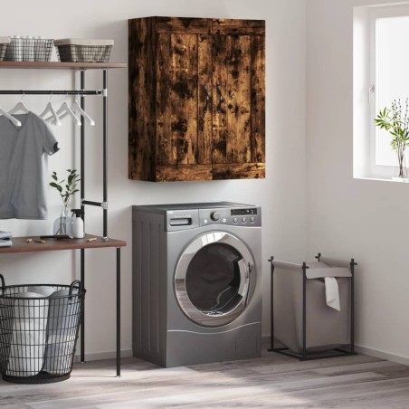 vidaXL Wandschrank Räuchereiche 69,5x34x90 cm Holzwerkstoff