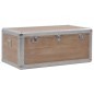vidaXL Aufbewahrungsbox Tannenholz Massiv 91x52x40 cm Braun vidaXL Aufbewahrungsbox Tannenholz Massiv 91x52x40 cm Braun