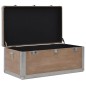 vidaXL Aufbewahrungsbox Tannenholz Massiv 91x52x40 cm Braun vidaXL Aufbewahrungsbox Tannenholz Massiv 91x52x40 cm Braun