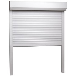 vidaXL Rollladen Aluminium 140x150 cm Weiß