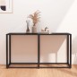 vidaXL Konsolentisch Schwarz Marmor-Optik 140x35x75,5 cm Hartglas vidaXL Konsolentisch Schwarz Marmor-Optik 140x35x75,5 cm Hartglas