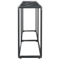 vidaXL Konsolentisch Schwarz Marmor-Optik 140x35x75,5 cm Hartglas vidaXL Konsolentisch Schwarz Marmor-Optik 140x35x75,5 cm Hartglas