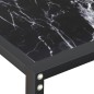 vidaXL Konsolentisch Schwarz Marmor-Optik 140x35x75,5 cm Hartglas vidaXL Konsolentisch Schwarz Marmor-Optik 140x35x75,5 cm Hartglas