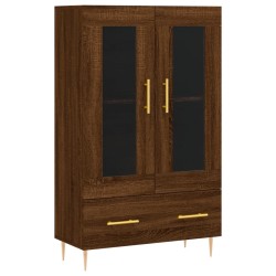 vidaXL Highboard Braun Eichen-Optik 69,5x31x115 cm Holzwerkstoff