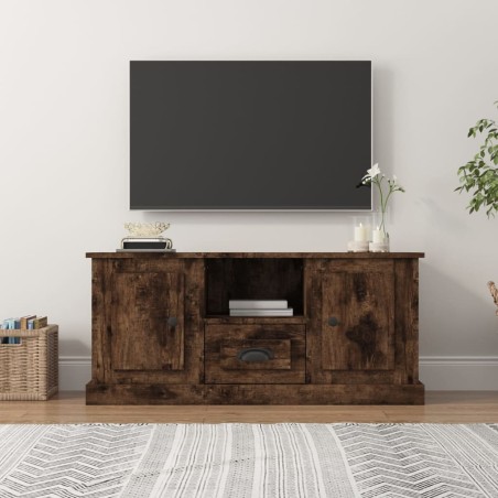 vidaXL TV-Schrank Räuchereiche 100x35,5x45 cm Holzwerkstoff