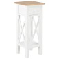 vidaXL Beistelltisch Weiß 27 x 27 x 65,5 cm Holz vidaXL Beistelltisch Weiß 27 x 27 x 65,5 cm Holz