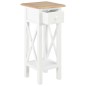 vidaXL Beistelltisch Weiß 27 x 27 x 65,5 cm Holz vidaXL Beistelltisch Weiß 27 x 27 x 65,5 cm Holz