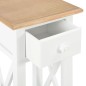vidaXL Beistelltisch Weiß 27 x 27 x 65,5 cm Holz vidaXL Beistelltisch Weiß 27 x 27 x 65,5 cm Holz