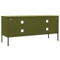 vidaXL TV-Schrank Olivgrün 105x35x50 cm Stahl vidaXL TV-Schrank Olivgrün 105x35x50 cm Stahl