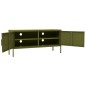 vidaXL TV-Schrank Olivgrün 105x35x50 cm Stahl vidaXL TV-Schrank Olivgrün 105x35x50 cm Stahl