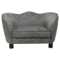 vidaXL Hundesofa Grau 66x43x40 cm Plüsch vidaXL Hundesofa Grau 66x43x40 cm Plüsch