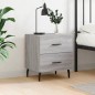 vidaXL Nachttisch Grau Sonoma 40x35x47,5 cm Holzwerkstoff vidaXL Nachttisch Grau Sonoma 40x35x47,5 cm Holzwerkstoff