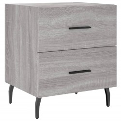 vidaXL Nachttisch Grau Sonoma 40x35x47,5 cm Holzwerkstoff