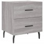 vidaXL Nachttisch Grau Sonoma 40x35x47,5 cm Holzwerkstoff vidaXL Nachttisch Grau Sonoma 40x35x47,5 cm Holzwerkstoff
