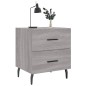 vidaXL Nachttisch Grau Sonoma 40x35x47,5 cm Holzwerkstoff vidaXL Nachttisch Grau Sonoma 40x35x47,5 cm Holzwerkstoff
