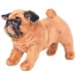 vidaXL Plüschtier Hund Mops Stehend Plüsch Hellbraun XXL vidaXL Plüschtier Hund Mops Stehend Plüsch Hellbraun XXL