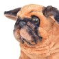 vidaXL Plüschtier Hund Mops Stehend Plüsch Hellbraun XXL vidaXL Plüschtier Hund Mops Stehend Plüsch Hellbraun XXL