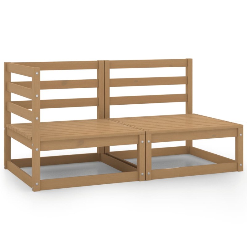 vidaXL 2-tlg. Garten-Lounge-Set Honigbraun Massivholz Kiefer vidaXL 2-tlg. Garten-Lounge-Set Honigbraun Massivholz Kiefer