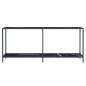 vidaXL Konsolentisch Schwarz 180x35x75,5 cm Hartglas vidaXL Konsolentisch Schwarz 180x35x75,5 cm Hartglas