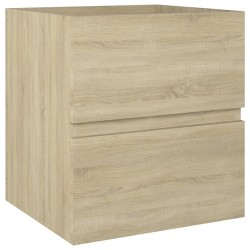 vidaXL Waschbeckenunterschrank Sonoma-Eiche 41x38,5x45cm Holzwerkstoff