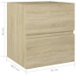 vidaXL Waschbeckenunterschrank Sonoma-Eiche 41x38,5x45cm Holzwerkstoff vidaXL Waschbeckenunterschrank Sonoma-Eiche 41x38,5x45cm Holzwerkstoff