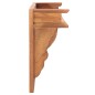 vidaXL Wandgarderobe 80x16,5x35 cm Massivholz Teakholz vidaXL Wandgarderobe 80x16,5x35 cm Massivholz Teakholz