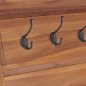 vidaXL Wandgarderobe 80x16,5x35 cm Massivholz Teakholz vidaXL Wandgarderobe 80x16,5x35 cm Massivholz Teakholz