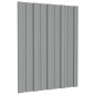 vidaXL Dachpaneele 36 Stk. Verzinkter Stahl Grau 60x45 cm vidaXL Dachpaneele 36 Stk. Verzinkter Stahl Grau 60x45 cm
