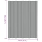 vidaXL Dachpaneele 36 Stk. Verzinkter Stahl Grau 60x45 cm vidaXL Dachpaneele 36 Stk. Verzinkter Stahl Grau 60x45 cm