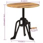 vidaXL Beistelltisch 60x(42-62) cm Massivholz Mango und Gusseisen vidaXL Beistelltisch 60x(42-62) cm Massivholz Mango und Gusseisen