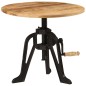 vidaXL Beistelltisch 60x(42-62) cm Massivholz Mango und Gusseisen vidaXL Beistelltisch 60x(42-62) cm Massivholz Mango und Gusseisen