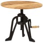 vidaXL Beistelltisch 60x(42-62) cm Massivholz Mango und Gusseisen vidaXL Beistelltisch 60x(42-62) cm Massivholz Mango und Gusseisen