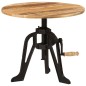vidaXL Beistelltisch 60x(42-62) cm Massivholz Mango und Gusseisen vidaXL Beistelltisch 60x(42-62) cm Massivholz Mango und Gusseisen