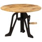 vidaXL Beistelltisch 60x(42-62) cm Massivholz Mango und Gusseisen vidaXL Beistelltisch 60x(42-62) cm Massivholz Mango und Gusseisen