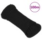 vidaXL Arbeitsseil Schwarz 4 mm 100 m Polyester vidaXL Arbeitsseil Schwarz 4 mm 100 m Polyester