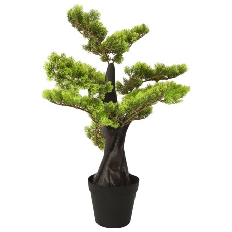vidaXL Künstlicher Bonsai Zypresse mit Topf 60 cm Grün