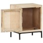 vidaXL Nachttisch 40x30x50 cm Mango Massivholz und Rohrgeflecht vidaXL Nachttisch 40x30x50 cm Mango Massivholz und Rohrgeflecht