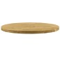 vidaXL Tischplatte Eichenholz Massiv Rund 44 mm 700 mm vidaXL Tischplatte Eichenholz Massiv Rund 44 mm 700 mm