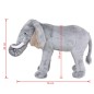 vidaXL Plüschtier Elefant Stehend Plüsch Grau XXL vidaXL Plüschtier Elefant Stehend Plüsch Grau XXL