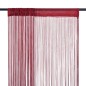 vidaXL Fadenvorhänge 2 Stk. 100 x 250 cm Burgunderrot vidaXL Fadenvorhänge 2 Stk. 100 x 250 cm Burgunderrot