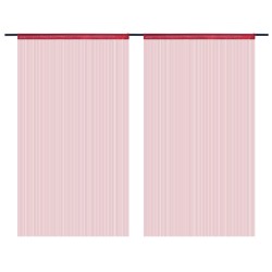 vidaXL Fadenvorhänge 2 Stk. 100 x 250 cm Burgunderrot