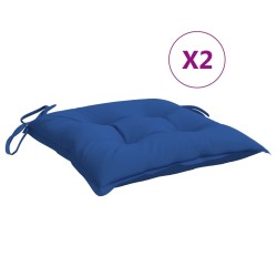 Stuhlkissen 2 Stk. Blau 50x50x7 cm Oxford-Gewebe