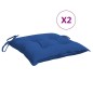 Stuhlkissen 2 Stk. Blau 50x50x7 cm Oxford-Gewebe