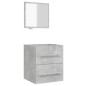 vidaXL Badschrank mit Spiegel Betongrau 41x38,5x48 cm vidaXL Badschrank mit Spiegel Betongrau 41x38,5x48 cm