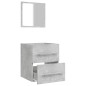 vidaXL Badschrank mit Spiegel Betongrau 41x38,5x48 cm vidaXL Badschrank mit Spiegel Betongrau 41x38,5x48 cm